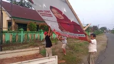 Baliho Caleg DPR RI Eko Kurnia Ningsih Dicopot Eks Dewan Bengkulu Utara