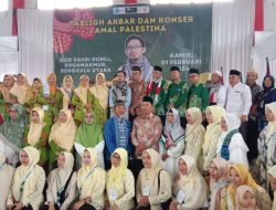 Gor Sahri Romli Dipenuhi Jamaah Tabligh Akbar dan Konser Amal Palestina