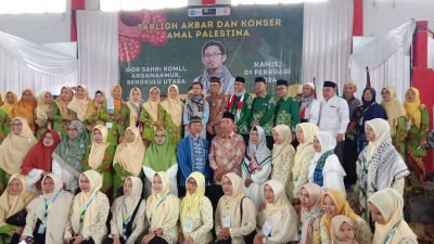 Gor Sahri Romli Dipenuhi Jamaah Tabligh Akbar dan Konser Amal Palestina