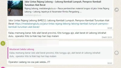 Sekda Lebong Kritik Aksi Gerak Cepat Pemprov Bengkulu dalam Penanggulangan Longsor