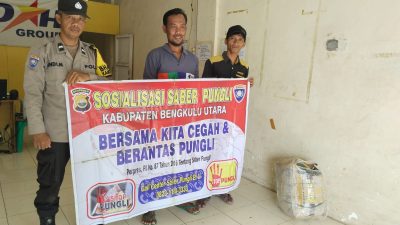 Petugas Kepolisian di Tingkat Desa di Wilayah Polsek Ketahun Melakukan Sosialisasi Saber Pungli