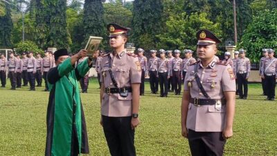Polres Bengkulu Utara Gelar Upacara Sertijab Kasat Reskrim dan Kasat Resnarkoba