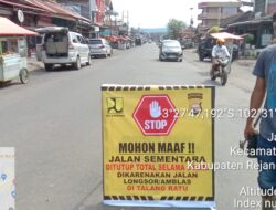 Jalan Penghubung Lebong-Rejang Lebong Ditutup Total Selama Tiga Hari