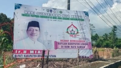 Musabaqah Tilawatil Quran ke-36 Bengkulu Utara Disinyalir Dijadikan Ajang Kampanye Ir H Mian