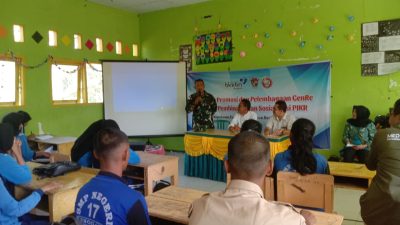 Satgas Pam Puter Enggano dan BKKBN Provinsi Bengkulu Sosialisasikan Program PIK-R di SMAN 06 Enggano