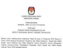 KPU Kabupaten Lebong Resmi Membuka Pendaftaran Calon Bupati dan Wakil Bupati untuk Pilkada 2024