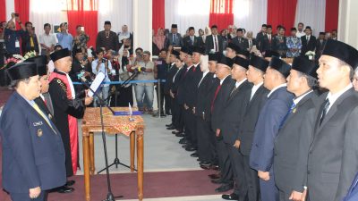 Resmi Dilantik, 25 Anggota DPRD Kabupaten Lebong Siap Emban Tugas Periode 2024-2029