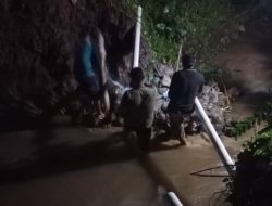 Perumda Tirta Ratu Samban Lakukan Perbaikan Gorong-gorong dan Pipa Induk yang Pecah di Desa Rama Agung