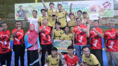 Anak Rantau FC Juarai Kompetisi Futsal Open Turnamen Dandim Cup 2024