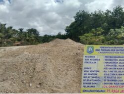 Habiskan Anggaran Rp 1,6 M, Proyek Jalan Kasuk Baru-Latihan Gunakan Pasir Berkandungan Tanah