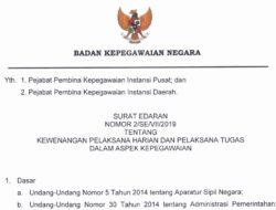 Plh atau Plt Dilarang Mengangkat, Memindah, dan Memberhentikan Pegawai