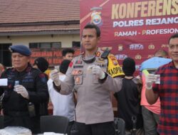 Tim Gabungan Gerebek Sarang Narkoba dan Judi di Rejang Lebong, 10 Tersangka Diamankan