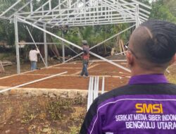 SMSI Bengkulu Utara Bersama MG Sundawa Group Bangun Satu Unit Rumah di Padang Jaya