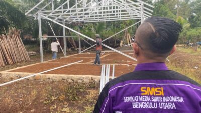 SMSI Bengkulu Utara Bersama MG Sundawa Group Bangun Satu Unit Rumah di Padang Jaya