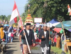 Meriahnya Pawai Budaya, Peringatan HUT RI ke-80 di Desa Sido Mukti