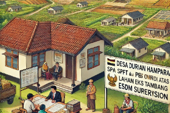 Kepala Desa Durian Hamparan Terbitkan SPBFT dan PBB di Atas Lahan Eks Tambang Dalam Pengawasan ESDM