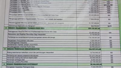 Pengelolaan Dana Desa Tanjung Harapan 2025 Dipertanyakan, Sejumlah Program Diduga Tak Sesuai Perencanaan