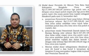 Dewan Pengawas Sebut Temuan BPKP Kerugian Perusahaan, Audit Rp34 Miliar Perumda Tirta Ratu Samban Kian Disorot